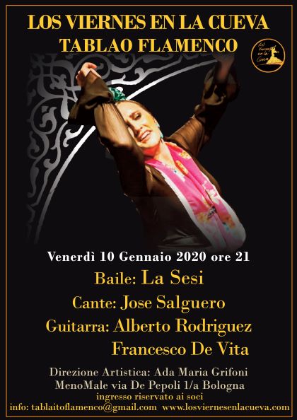 Los Viernes en la Cueva, flamenco Bologna, La Sesi