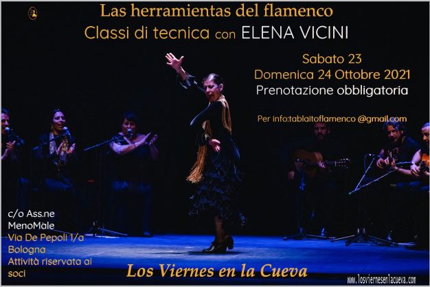 los viernes en la cueva, tablao, corsi di flamenco, Bologna,Ada Maria Grifoni