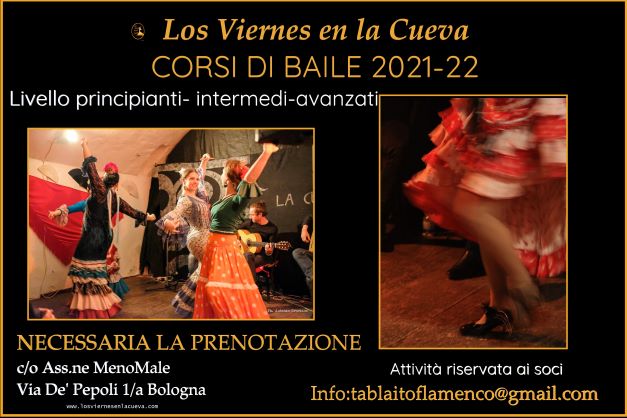 los viernes en la cueva, tablao, corsi di flamenco, Bologna,Ada Maria Grifoni