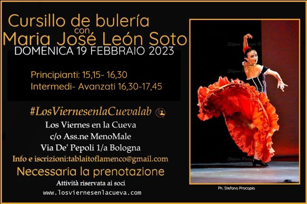 los viernes en la cueva, tablao, corsi di flamenco, Bologna,Ada Maria Grifoni, flamenco bologna, corsi di flamenco bologna centro storico,