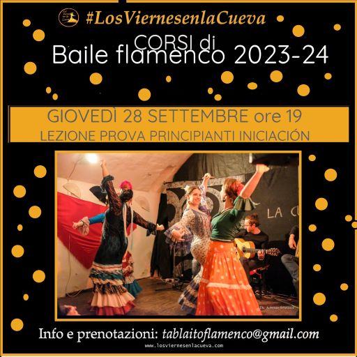 los viernes en la cueva, corsi di flamenco bologna, flamenco centro storico bologna