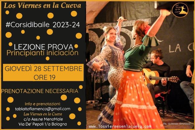 los viernes en la cueva, tablao, corsi di flamenco, Bologna,Ada Maria Grifoni,flamenco bologna, corsi di flamenco bologna, flamenco bologna centro storico, corsi di flamenco bologna centro storico
